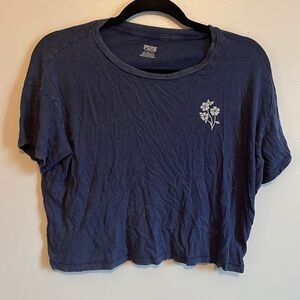 Blue Crop Top from PINK